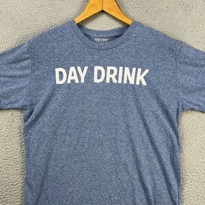 Deep Eddy Vodka T-Shirt Tee Mens Large Blue Graphic Print Short Sleeve Outdoor